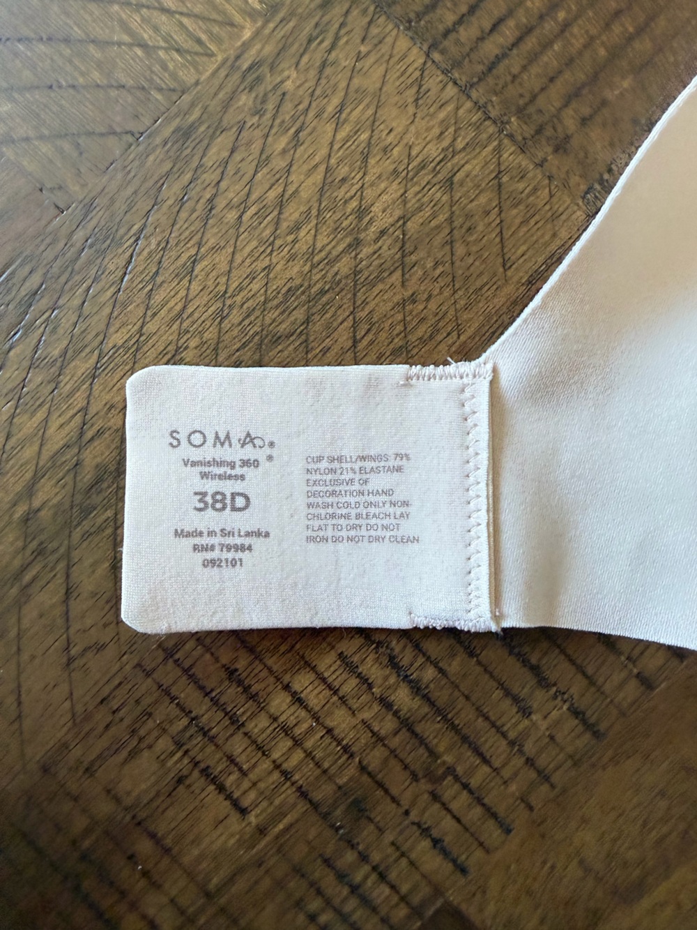 Soma Smooth Light Nude Full Coverage T-Shirt Bra - Picture 4 of 5